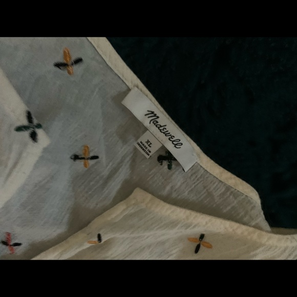 Madewell Embroidered Gazebo Top size XL - Picture 5 of 6